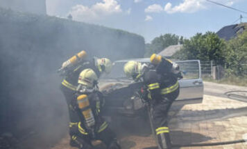 Autobrand in Laakirchen